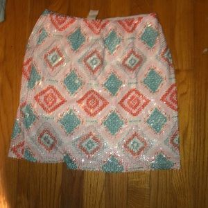 Sequin body con skirt